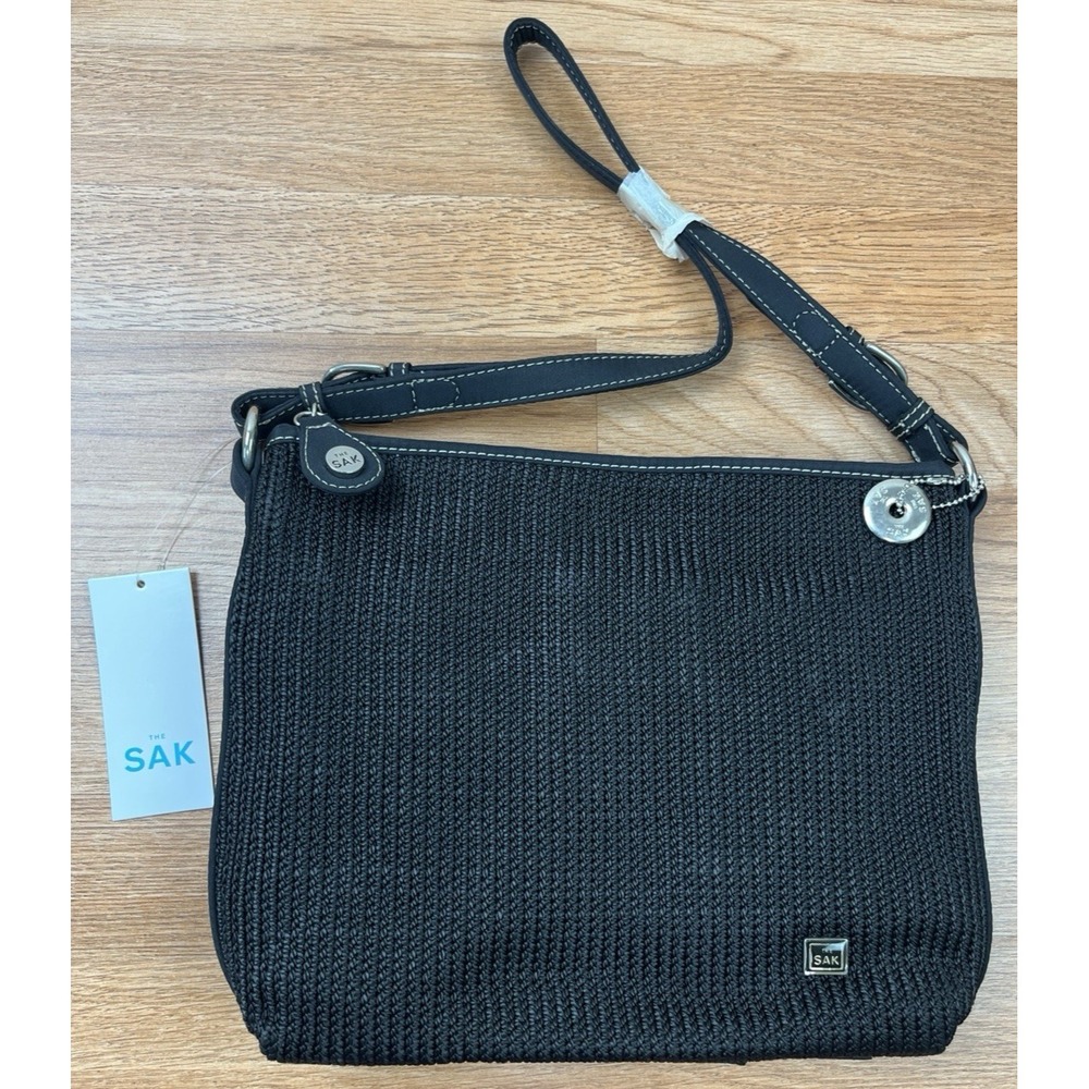 The Sak Modern Classics Boho Hobo Handbag Purse in Black 4521 NEW with Tags
